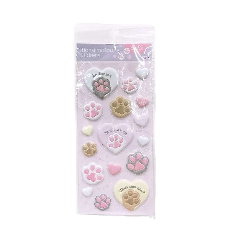 - Car dog seat beltSticker Sheet (Marshmallow Cat)
