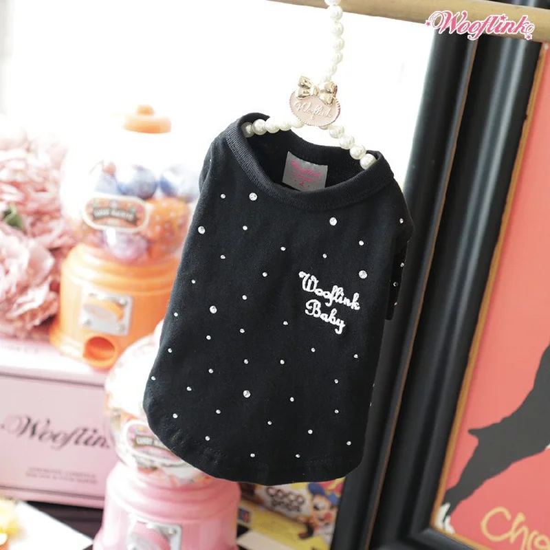 Classification by brand or style:Wooflink Shine Like a Diamond T-Shirt in Black
