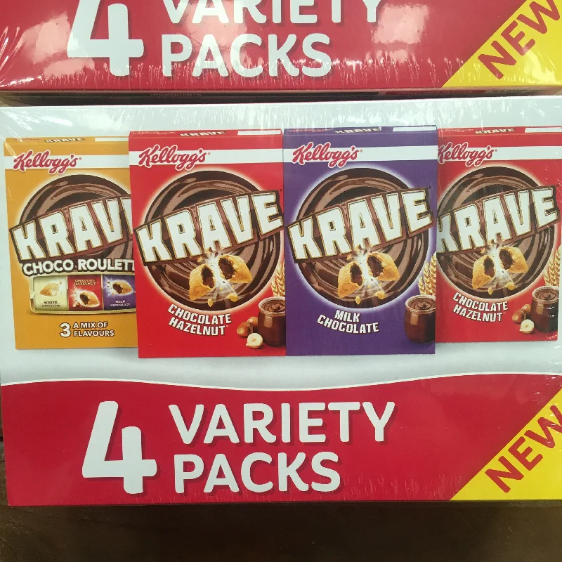 - Parrot climbing and standing wooden frame8x Kellogg's Krave Variety Packs (2 Packs of 4x30g)
