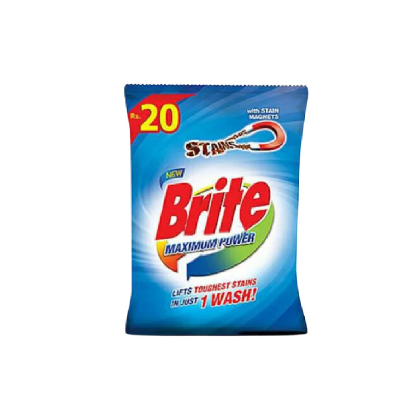 - Dog disposable foam shower gelBRITE WASHING POWDER MAXIMUM POWER 40 GM
