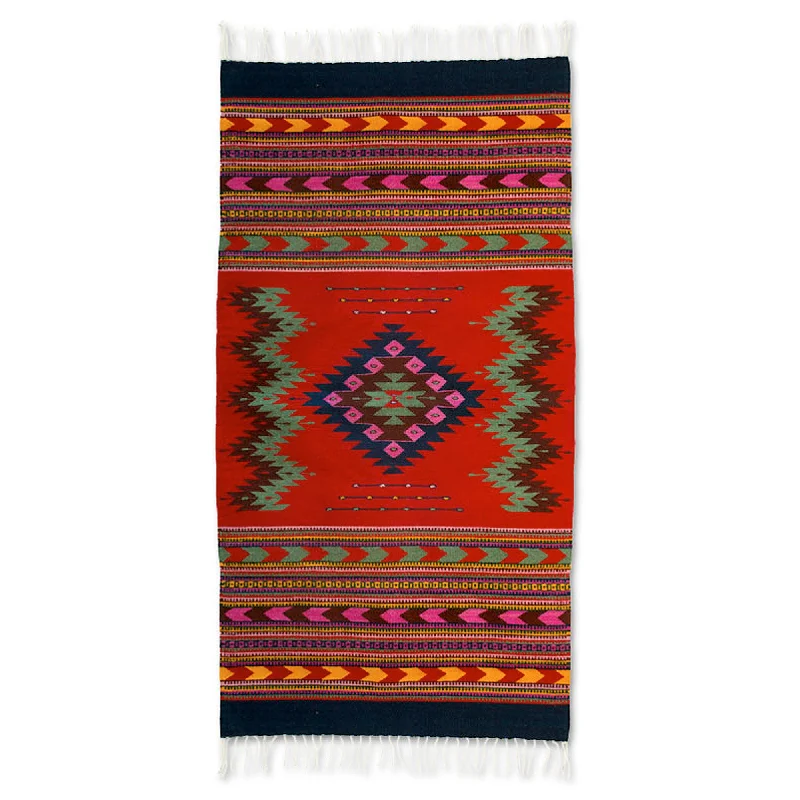 - Air box TSA certified check-inZapotec Passion Fair Trade Zapotec Wool Rug (2.5x5)