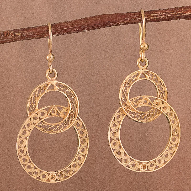 - Solid wood cat climbing frame customizedLooped in Gold Gold-Plated Sterling Silver Filigree Circles Dangle Earrings - Solid wood cat climbing frame customizedLooped in Gold Gold-Plated Sterling Silver Filigree Circles Dangle Earrings