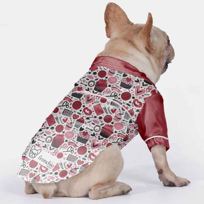 - Postoperative pet anti-licking Elizabethan collarLucy - Pajamas for French bulldog