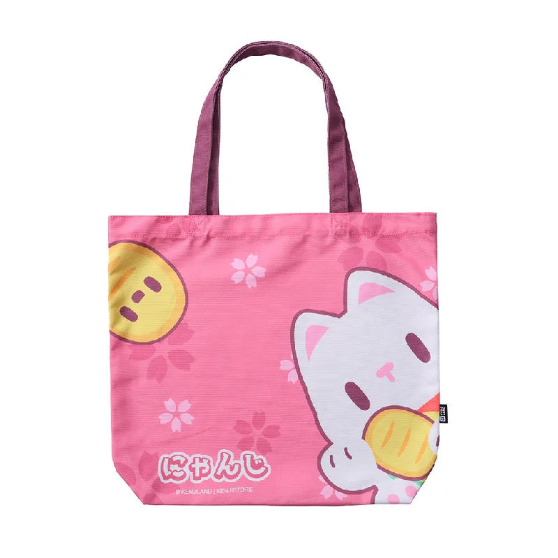  . **Cat comb to remove hair balls**Canvas Tote Bag L - Nyan - Ji