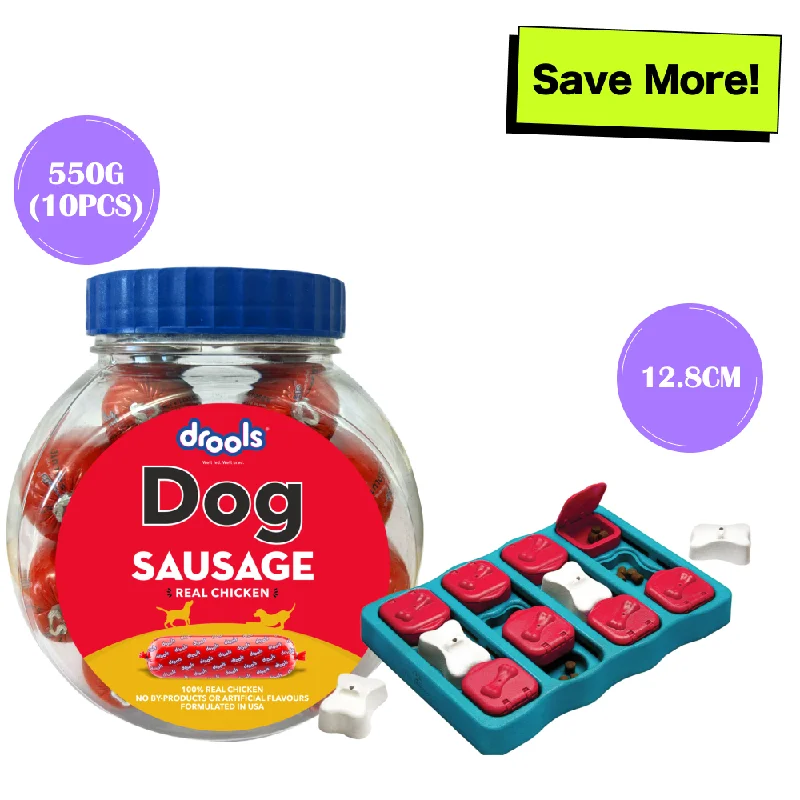 - Pregnant cat delivery room warming boxDrools Real Chicken Sausage Treats & Outward Hound Nina Ottosson Brick Game (Blue Level 2) Combo for Dogs