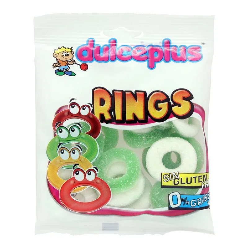 Pet ProductsDULCEPLUS JELLY SOUR APPLE RINGS GLUTEN FREE 100 GM