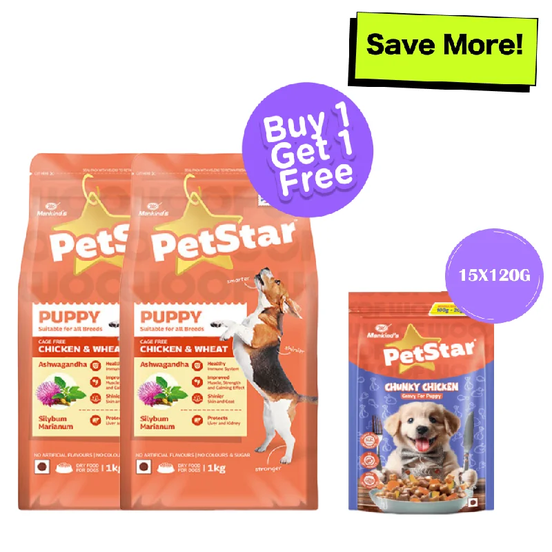- Cat stress soothing sprayMankind Petstar Chicken & Wheat Puppy Dry Food and Chunky Chicken Gravy Puppy Dog Wet Food Combo