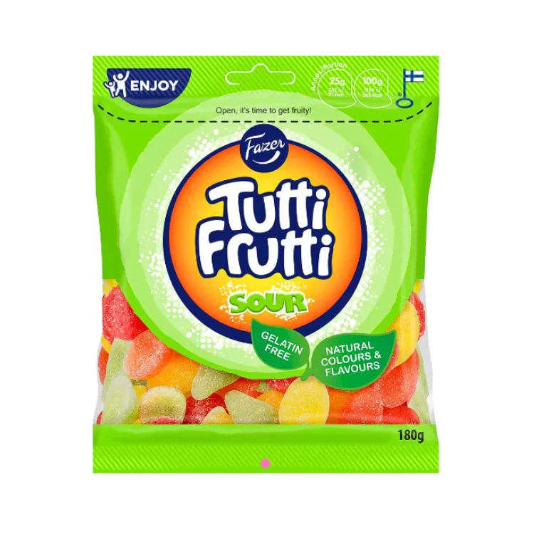 - Cat nail clippers with LED lightsFazer Tutti Frutti Sour Gummies - 180g