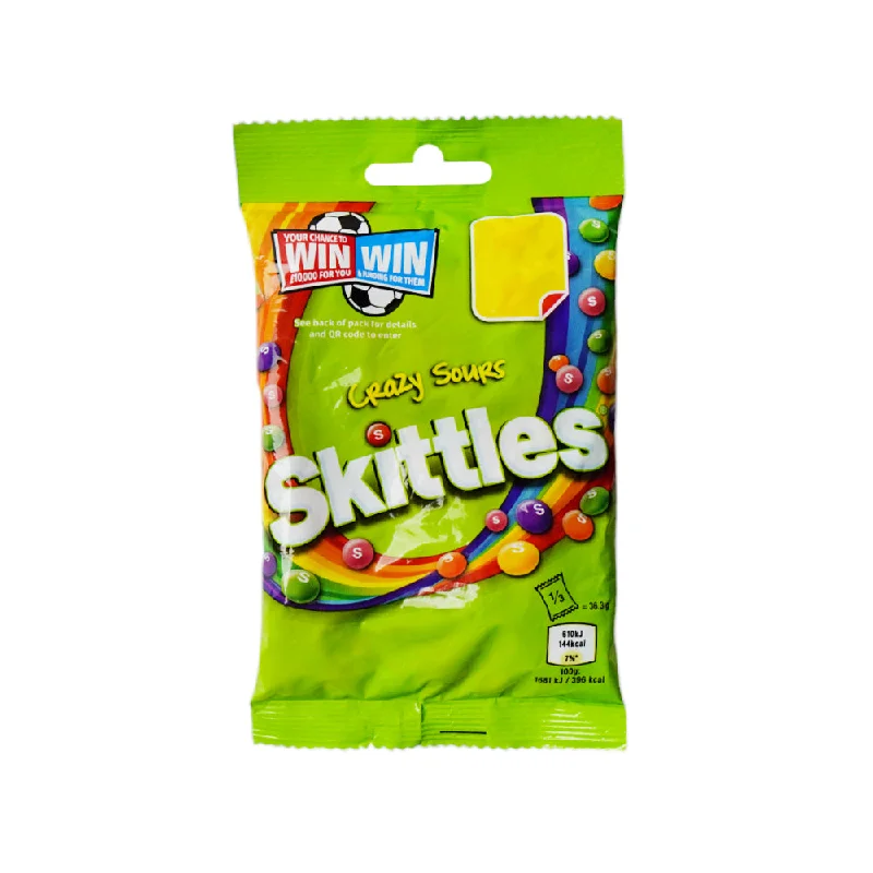 - ​​Christmas pet Christmas clothingSKITTKES CANDY CRAZY SOURS POUCH 109 GM