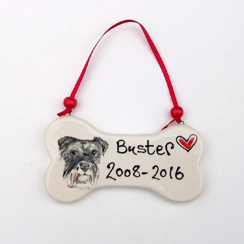 - Pet tear stain cleaning wipesPersonalised Hanging Bone with Pet Portrait