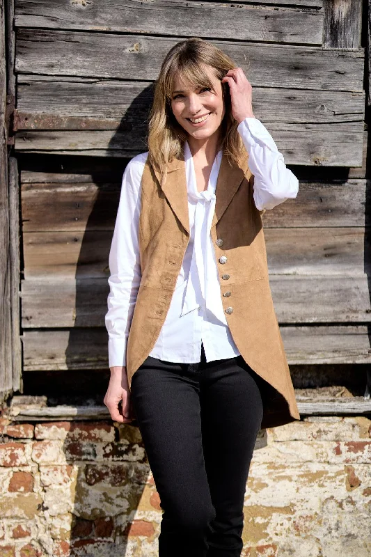 - Foldable and portable cat bagAnna Lascata Womens Anna Waistcoat - Camel