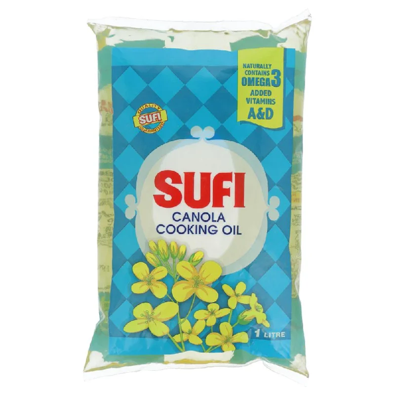 - Organic cotton dog bibsSUFI CANOLA COOKING OIL POUCH 1 LTR
