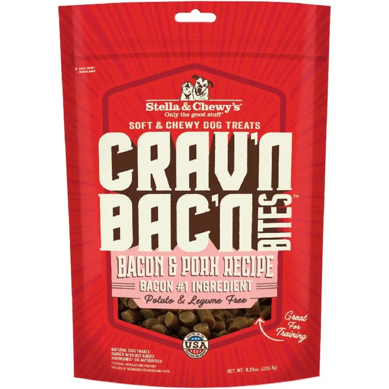 - Automatic induction pet water dispenserStella & Chewys Dog Crav'N Bacon Bites Pork 8.25Oz