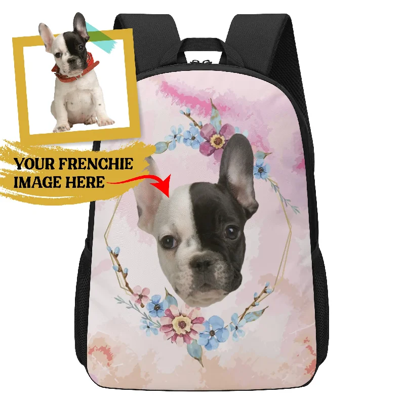 - Automatic induction pet water dispenserCustom 17 Inch School Backpack with Your French Bulldog Image