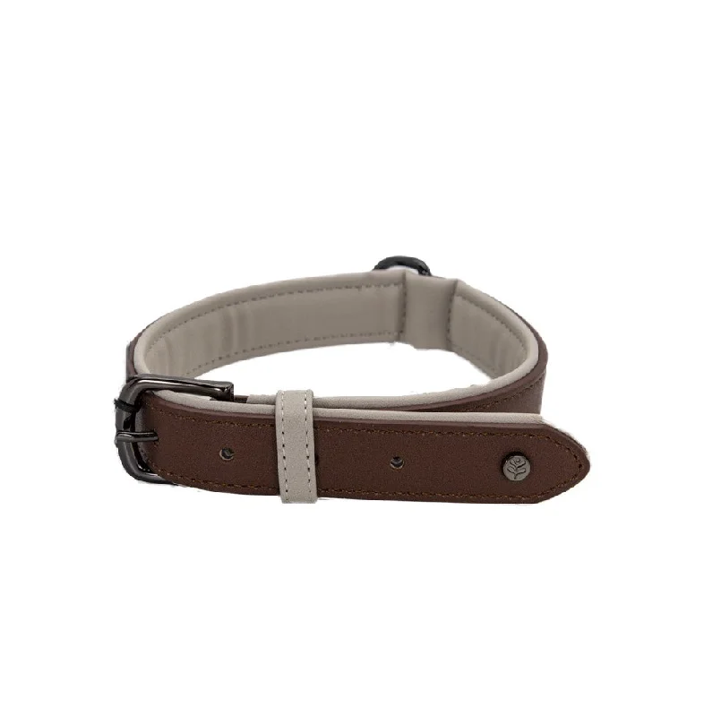 - Rabbit grass rack to prevent waste food boxClassic Tech Brown Vegan Leather Dog Collar - Rabbit grass rack to prevent waste food boxClassic Tech Brown Vegan Leather Dog Collar