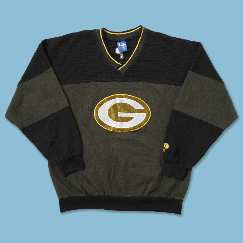 - Summer pet ice matVintage Green Bay Packers V-Neck Sweater Medium