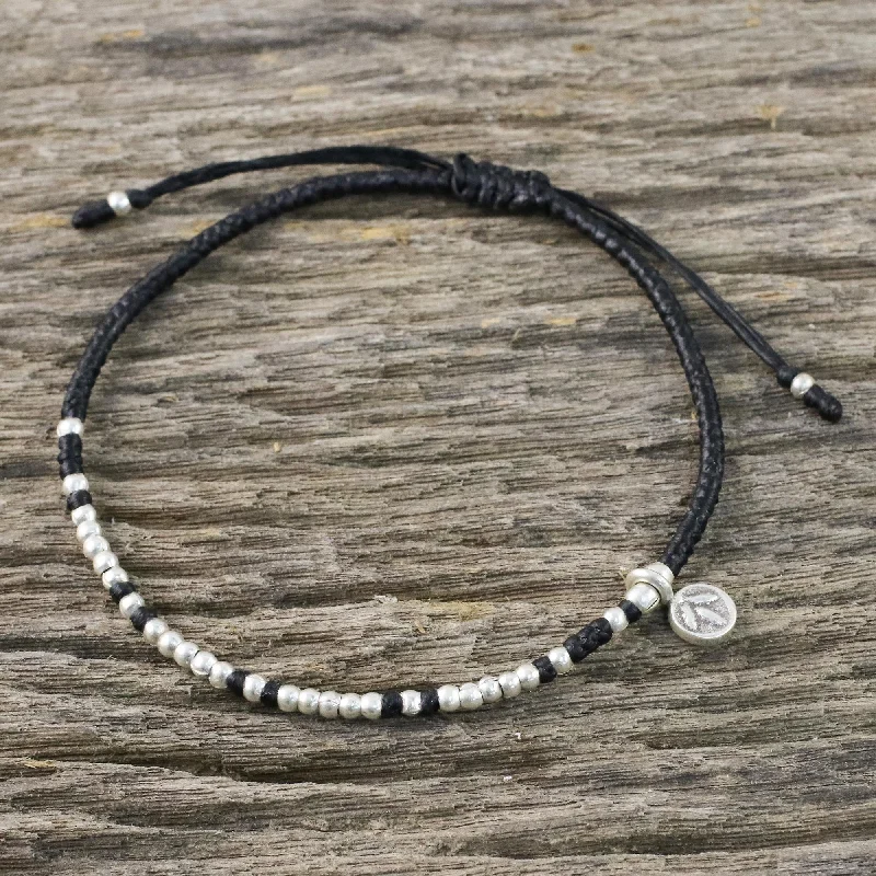 - Dog heart rate monitoring collarBohemian Life in Black Bohemian Black Cord and 950 Silver Beaded Bracelet - Dog heart rate monitoring collarBohemian Life in Black Bohemian Black Cord and 950 Silver Beaded Bracelet