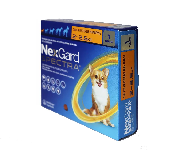 - ​​Pet toys under    yuanNexgard Spectra xs  2 A 3.5 Kg