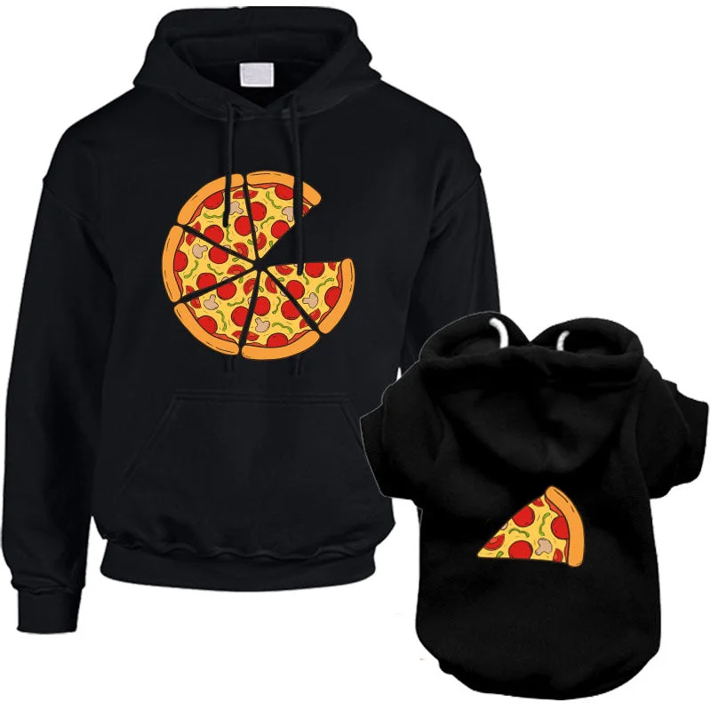 - Pet water dispenser UV sterilization versionDog & Owner Pizza Slice Matching Black Hoodies - Pet water dispenser UV sterilization versionDog & Owner Pizza Slice Matching Black Hoodies
