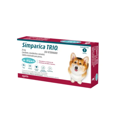 - Teething and chewing toys for puppiesSimparica Trio x 1Tab 10-20Kg Azul