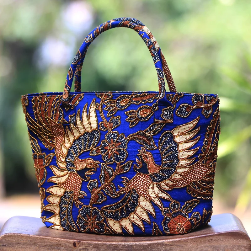 -Anti-scratch sofa protective coverGlorious Java Beaded Blue Cotton Batik Handbag Hand Crafted in Bali -Anti-scratch sofa protective coverGlorious Java Beaded Blue Cotton Batik Handbag Hand Crafted in Bali