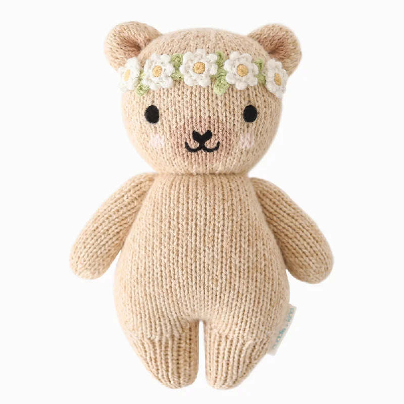 - Teething and chewing toys for puppiesCuddle + Kind | Baby Honey Bear IVORY FLORAL