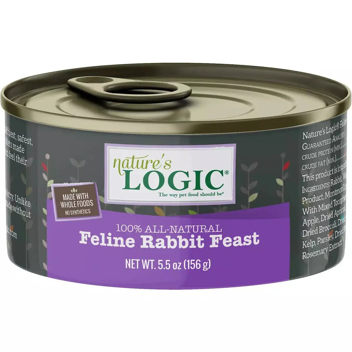 - Car dog seat beltNature's Logic Feline Rabbit Feast Grain-Free Canned Cat Food 5.5 oz Case of 24