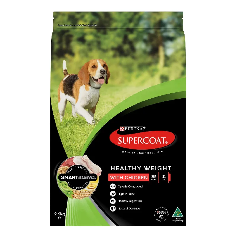 - The effect of dog food on hairSupercoat Healthy Weight Chicken Adult Dry Dog Food