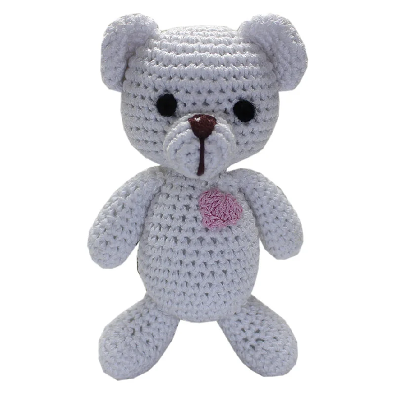 - Indoor pet toy recommendationsTeddy The White Bear Organic Cotton Dog Toy