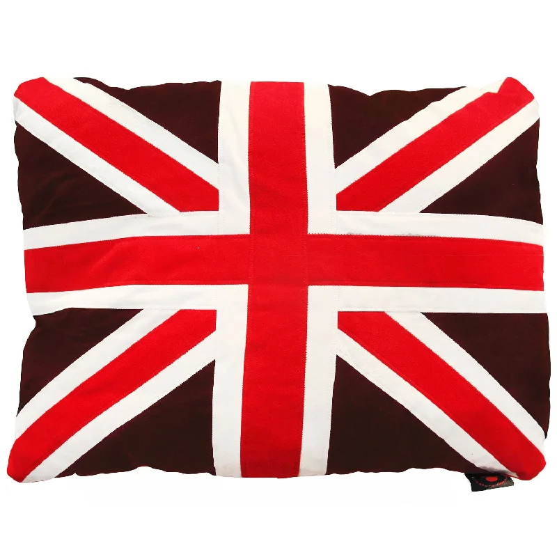 Pet ProductsCreature Clothes Union Jack Dog Doza Bed In Choc & Cherries