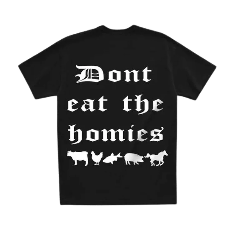 - Rabbit grass rack to prevent waste food boxDon't Eat The Homies OG Deth T-Shirt - Black