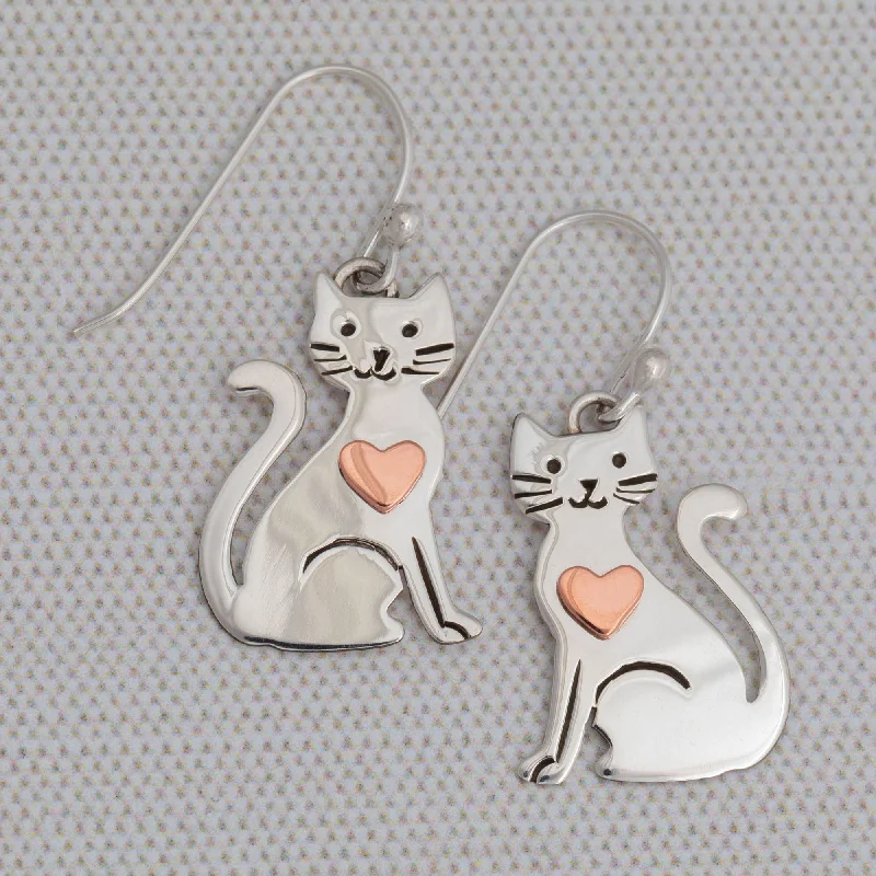 - Pet stroller can be taken on the planeIn My Heart Sterling Cat Earrings