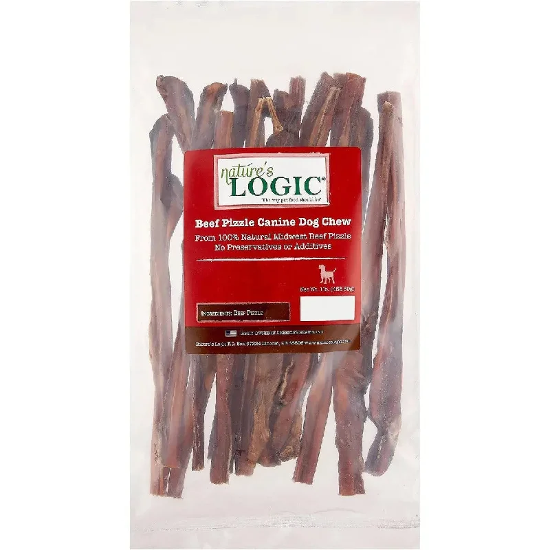  -Splash-proof food bowl AND Anti-choking slow food bowlNature’s Logic Beef Pizzle Canine Chew Dog Treats