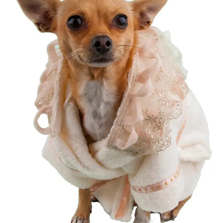 Classification by season or weather:Principessa Dog Bathrobe