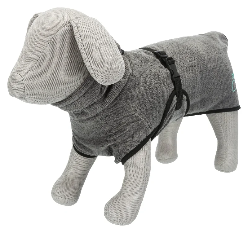 - Organic cotton dog bibsTrixie Bathrobe Grey