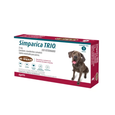 - ​​Christmas pet Christmas clothingSimparica Trio 40-60Kg Cafe x 1 Tab