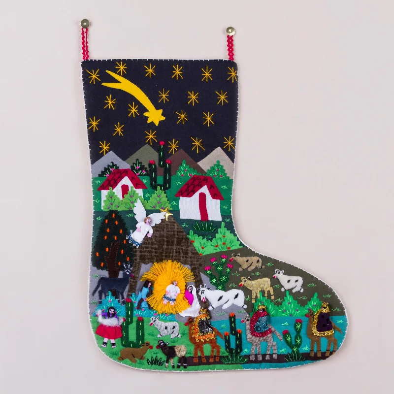 - Cat nail clippers with LED lightsVillage Nativity Handcrafted Andean Applique Christmas Stocking - Cat nail clippers with LED lightsVillage Nativity Handcrafted Andean Applique Christmas Stocking
