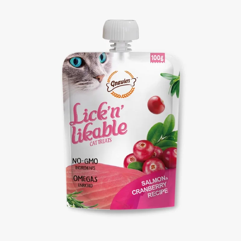    - Hill's Science Diet cat food price  Gnawlers Lick n Lickables ( Salmon & Cranberry ) Recipe - 100g