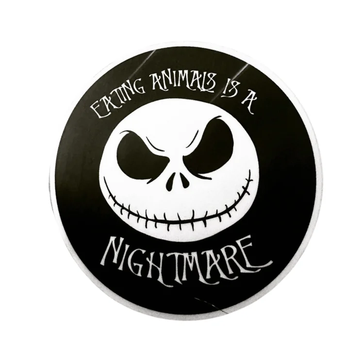- Cat nail clippers with LED lightsVegan Power Co 'Eating Animals is a Nightmare' Sticker - Cat nail clippers with LED lightsVegan Power Co 'Eating Animals is a Nightmare' Sticker