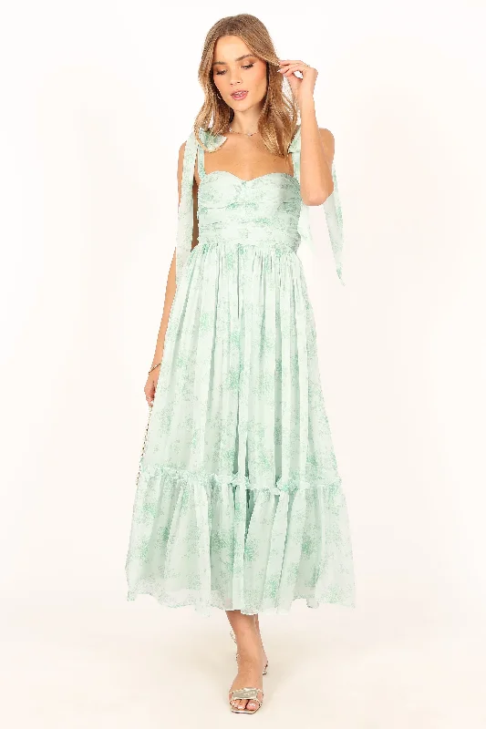 - Hamster silent running wheel to prevent chewingFloret Midi Dress - Sage