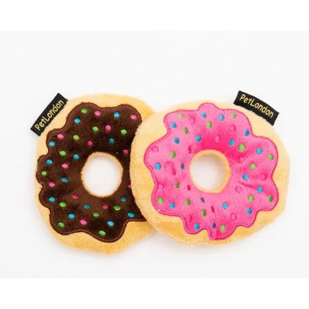 - Pet fence foldable indoorLuxury Iced Donuts Dog Toys - 2 Pack