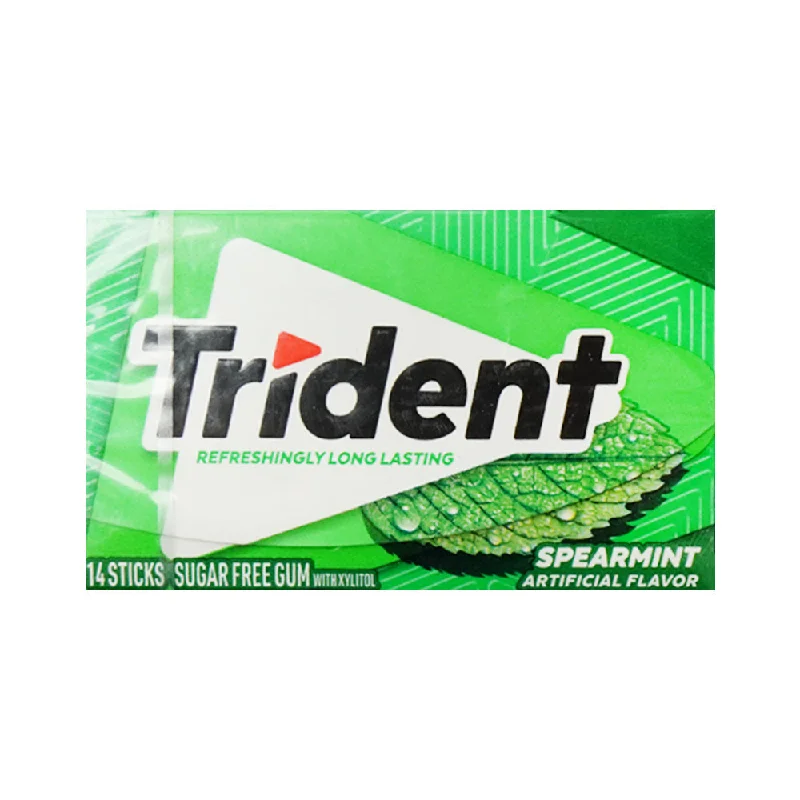- Teething and chewing toys for puppiesTRIDENT BUBBLE GUM SPEARMINT SUGAR FREE 14 STICKS