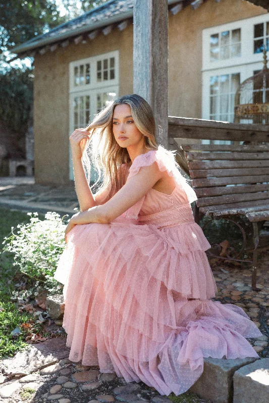 - Summer pet ice matBelle Maxi Dress - Blush