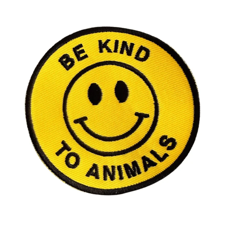- Winter warm clothes for short-haired dogsVegan Power Co 'Be Kind to Animals' Smiley Face Patch - Winter warm clothes for short-haired dogsVegan Power Co 'Be Kind to Animals' Smiley Face Patch