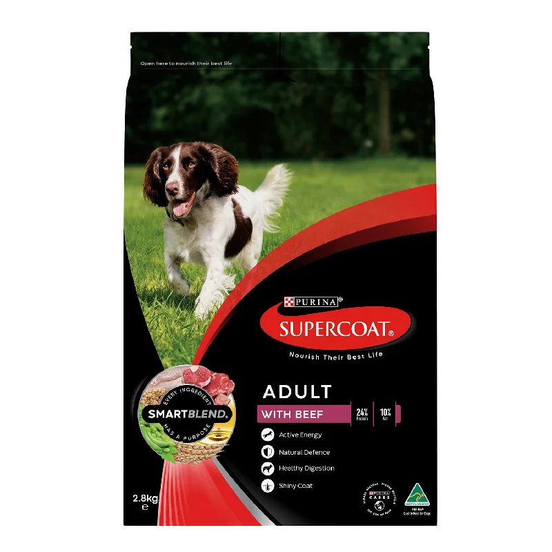 - Dog food improves immunitySupercoat Beef Adult Dry Dog Food