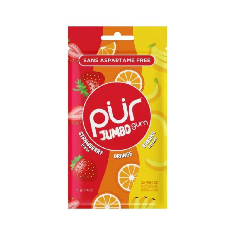 - Dog disposable foam shower gelPur Strawberry Orange Banana Jumbo Gum - 81g
