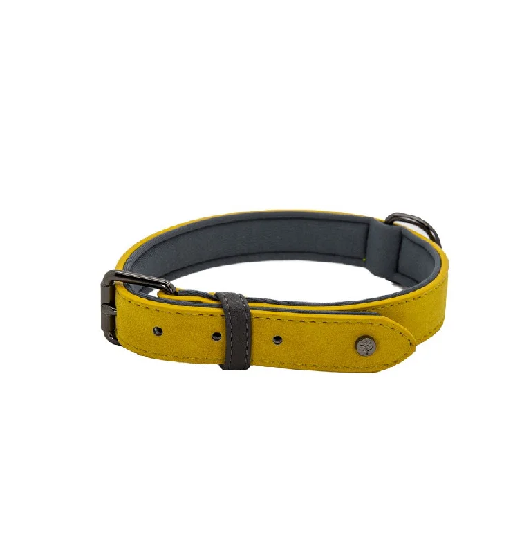 - Foldable and portable cat bagBrights Tech Mustard Vegan Leather Dog Collar
