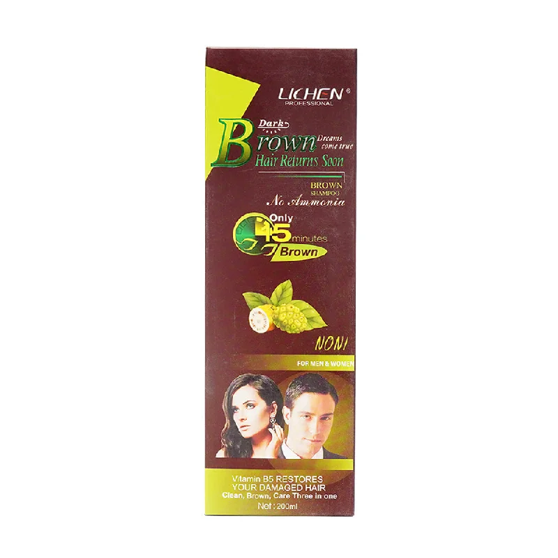 - Dog disposable foam shower gelLICHEN DARK BROWN HAIR RETURS SHAMPOO 200ML