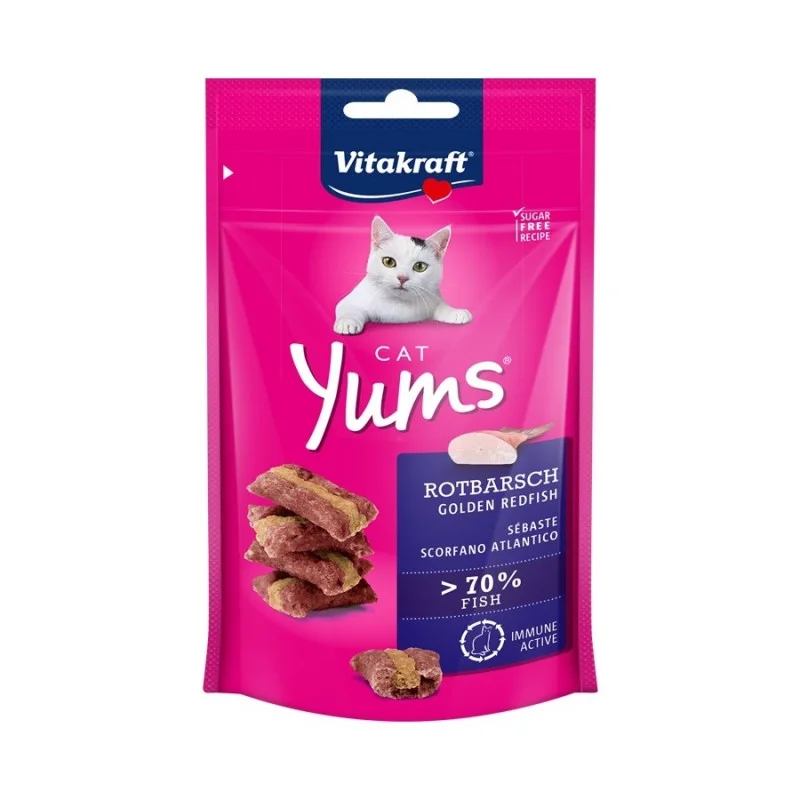    - Cat food nutritional analysis  Vitakraft Cat Yums Golden Redfish Cat Treat