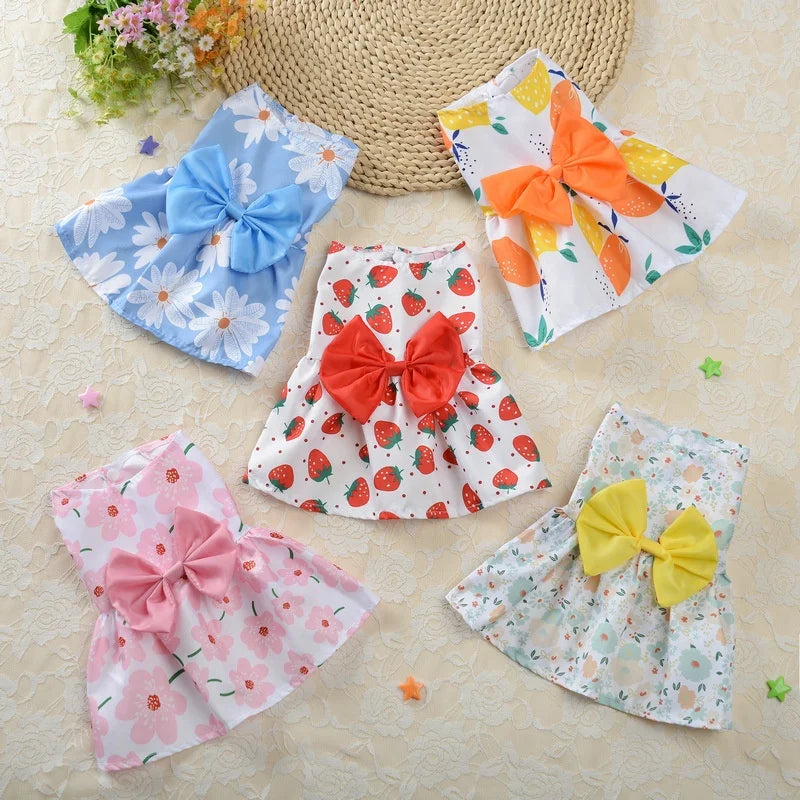 - Foldable and portable cat bagDog dress for Female Pet Cat Puppy Floral Princess Skirt S-XL - Foldable and portable cat bagDog dress for Female Pet Cat Puppy Floral Princess Skirt S-XL